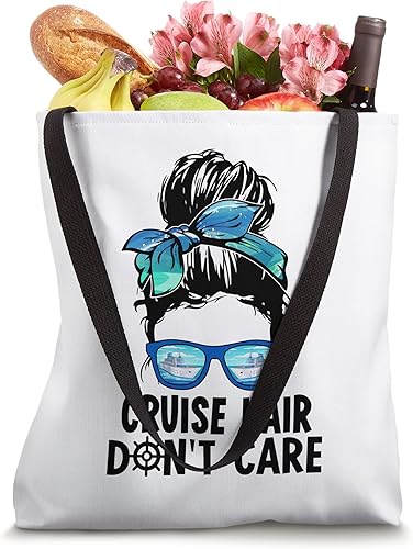 Miniatura 4 de Cruise Hair Don't Care Messy Bun Ship Cruising Trip Tote Bag