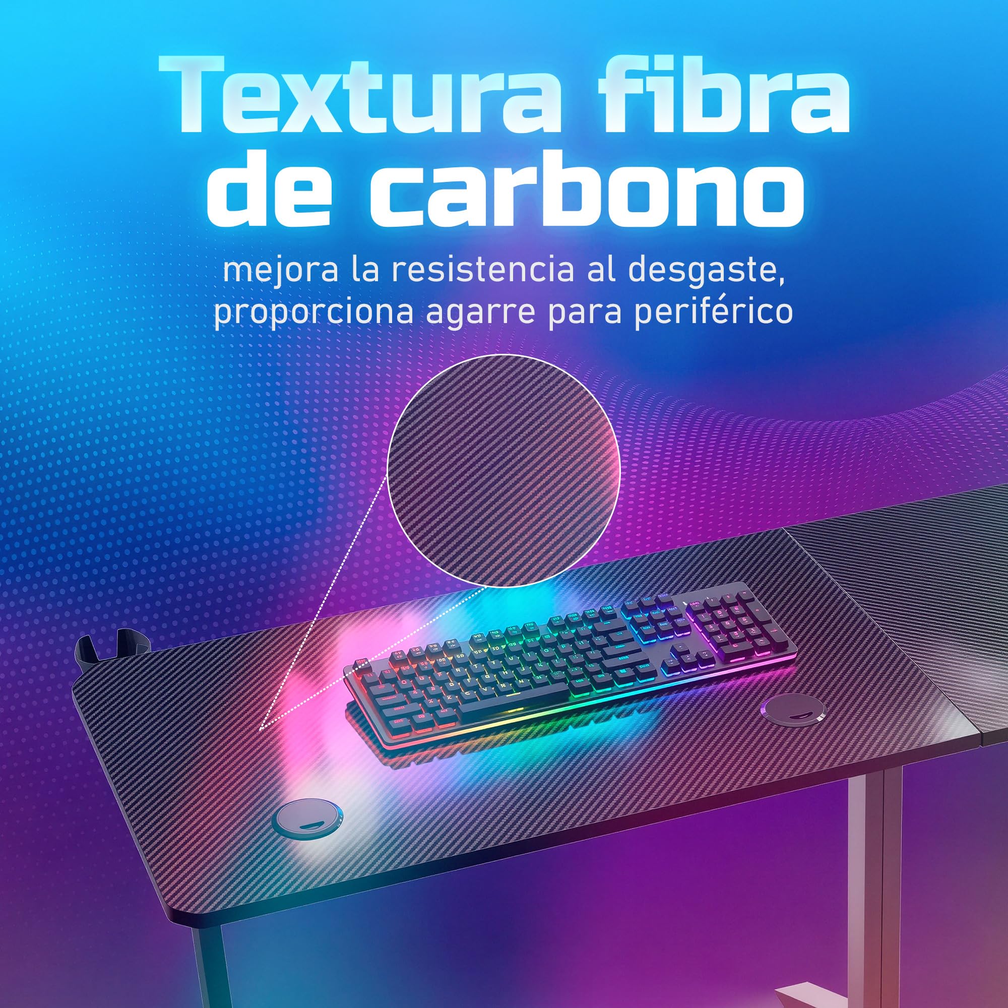 Unicview Escritorio Esquinero o Lineal 2 en 1 para Gaming y Oficina, Mesa en L Modular 146x146 cm con Soporte Monitor, Mesa Esquina o Lineal Multifunción para Home Office y Setup Gamer