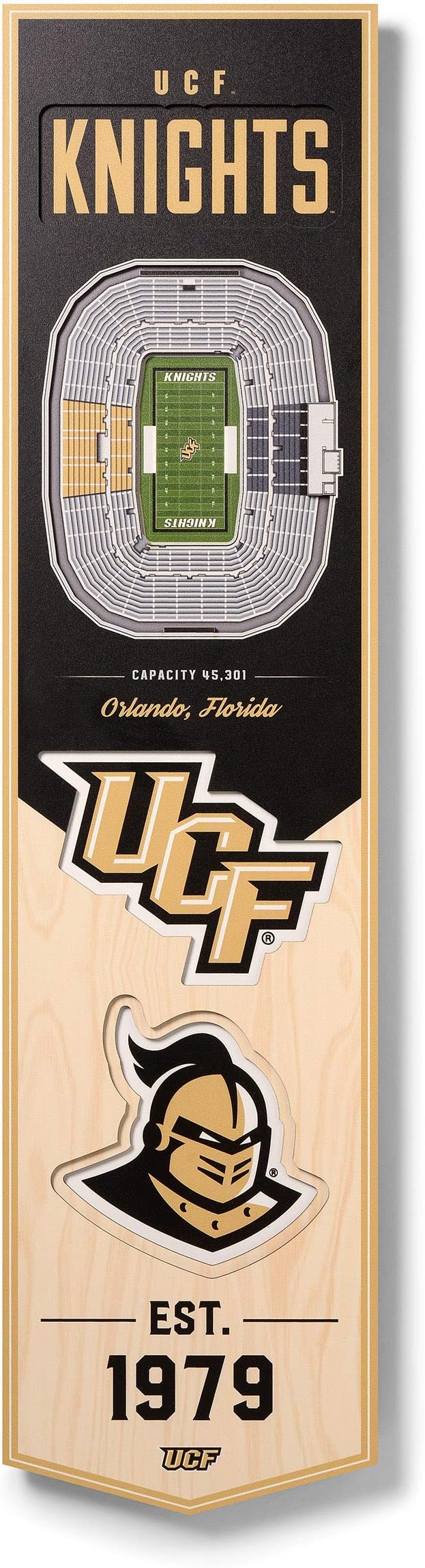 YouTheFanNCAA 3D StadiumView 8x32 Banner