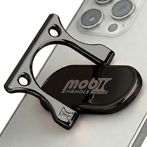 Soporte de anillo para teléfono con mango de 3 dedos, cómodo y delgado, de metal duradero, ideal para soportes magnéticos de auto 4 en 1