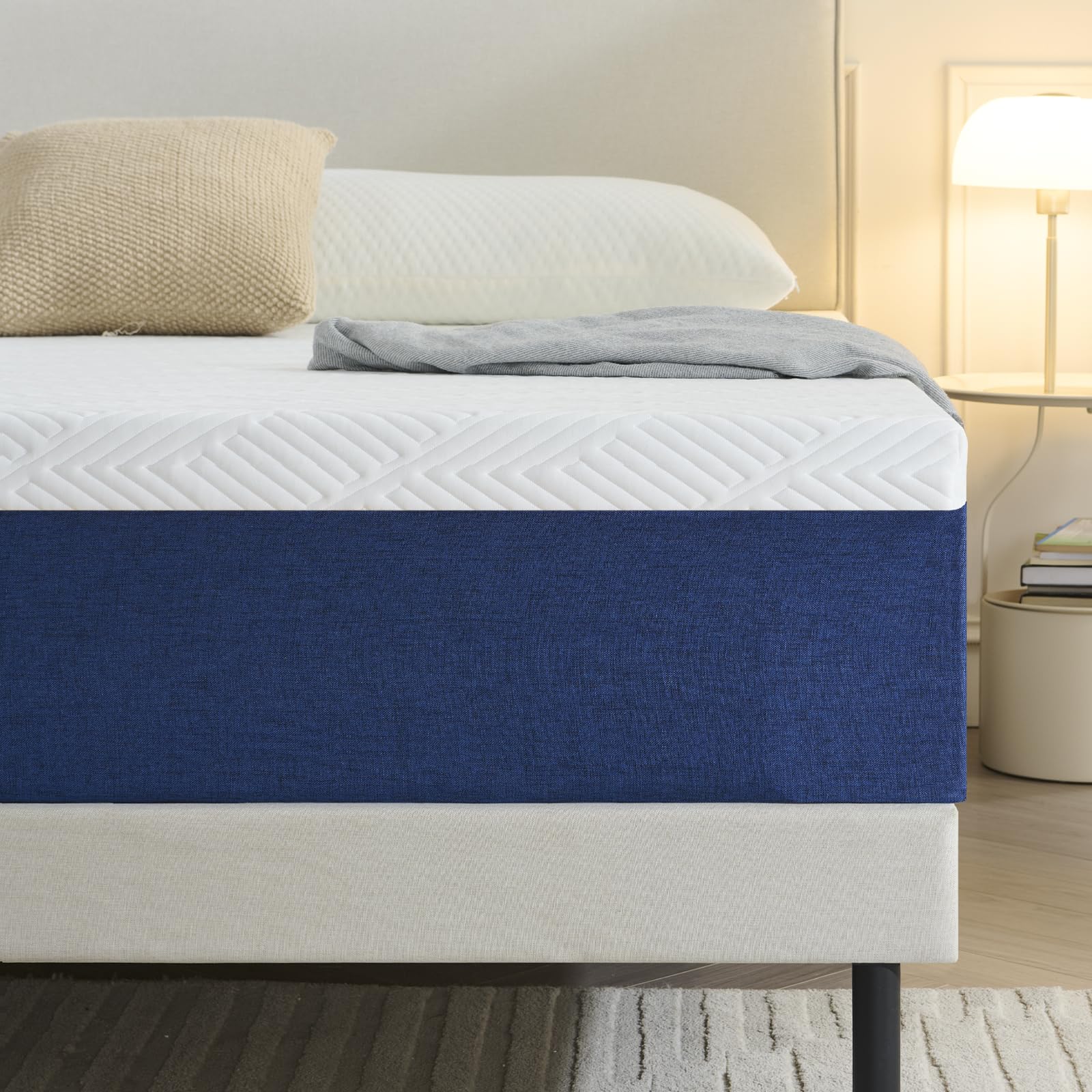 20CM Single Gel Memory Foam Mattress, Pressure Relieving, Medium Firm Feel with Cooling Cover, Breathable Mattress, Single Bed 90cm x 190cm