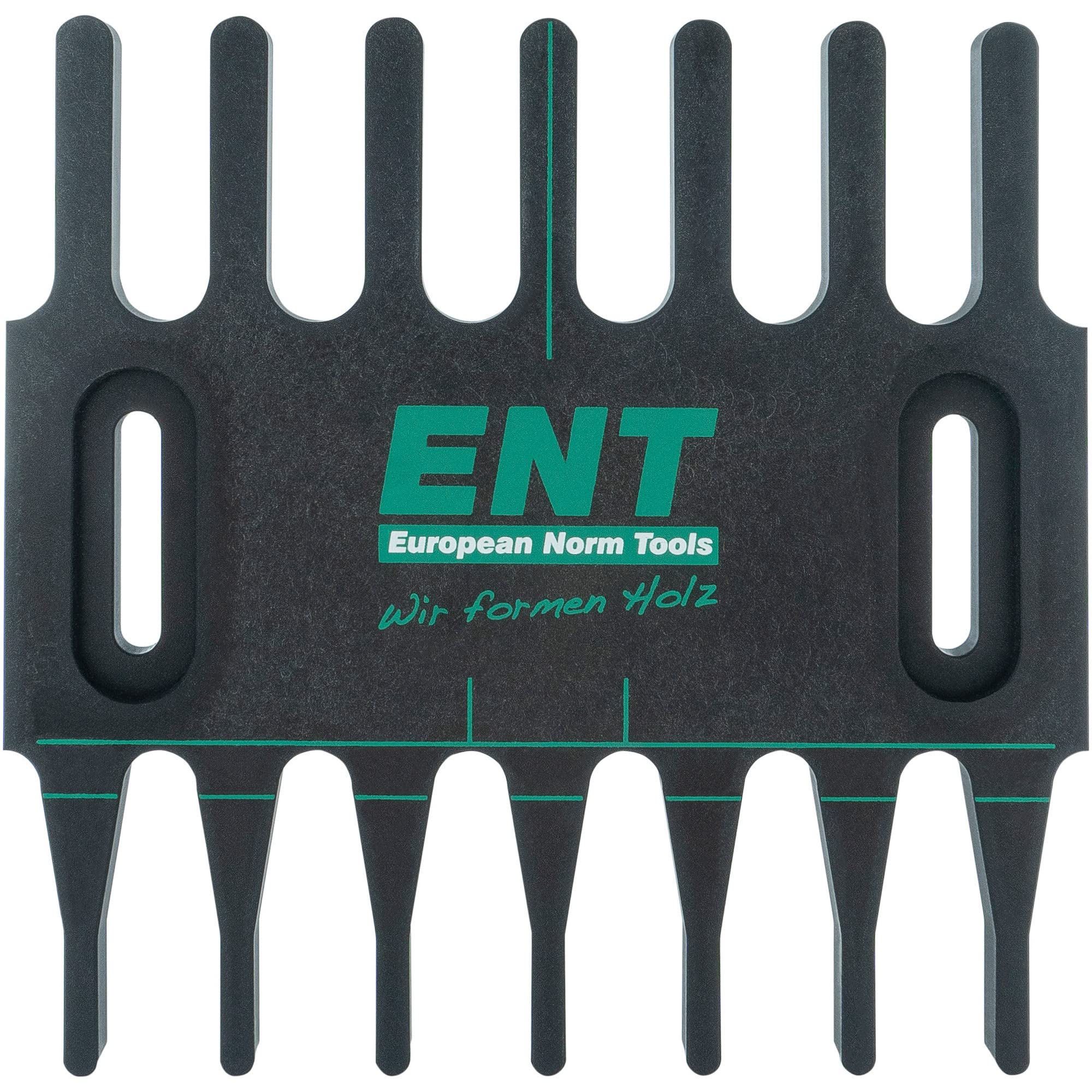 ENT 99005 gabarit de fraisage des dents en pouces pour des assemblages de dents de qualité en bois, en plastique résistant à la chaleur, couleur noire