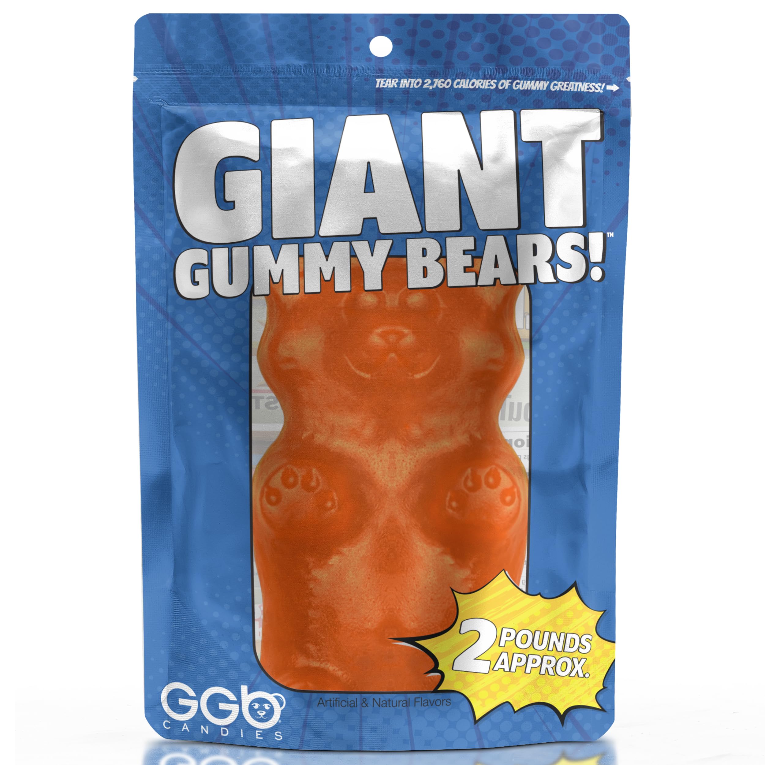 Amazon.com : Giant Gummy Bear - 2 Pounds (Orange) : Grocery