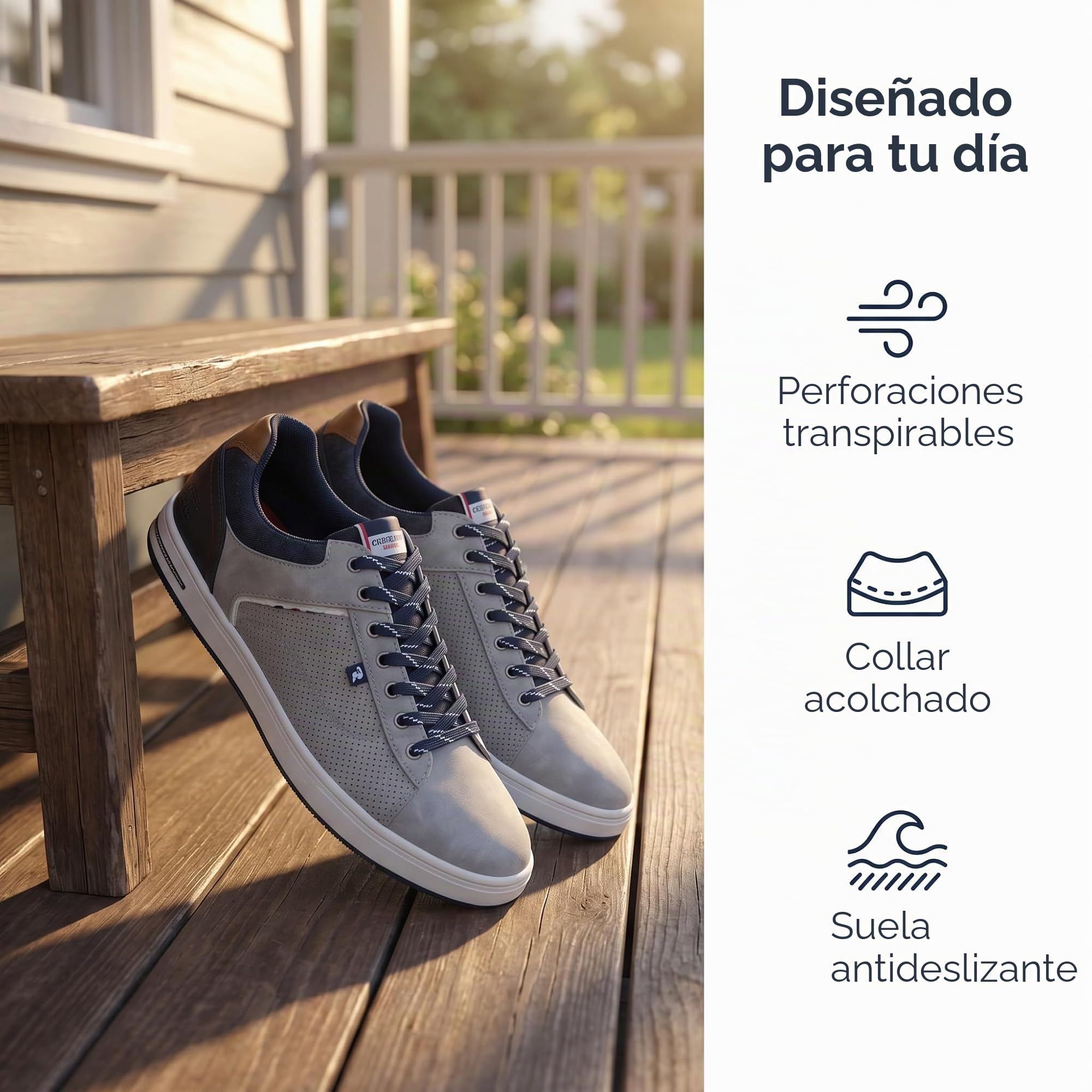 ARRIGO BELLO Zapatos Hombre Vestir Casual Zapatillas Deportivas Running Sneakers Corriendo Transpirable Tamaño 41-46