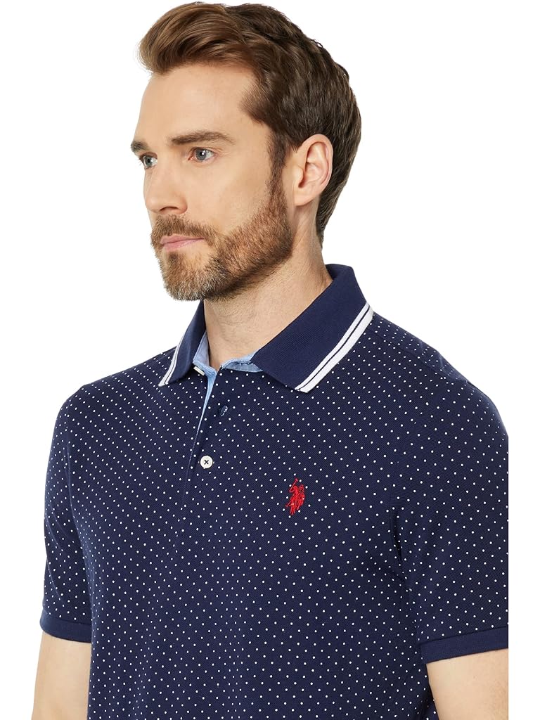 U.S. POLO ASSN. Short Sleeve Pindot Polo