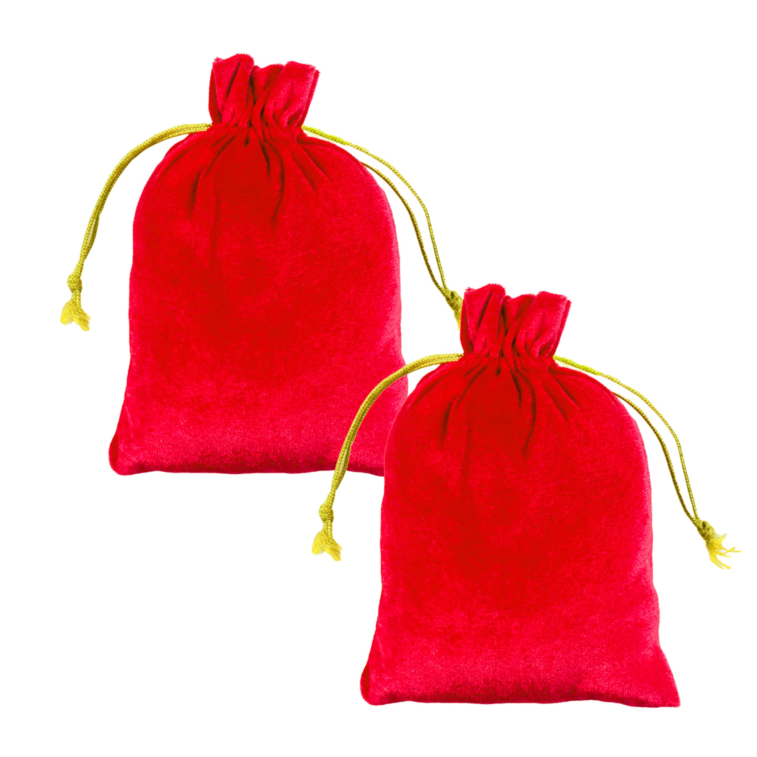 DLC set of 2 Velvet Potli Bags for Return Gifts, inch pouch for Wedding gifts, Women Jwellery Handbag-image-14