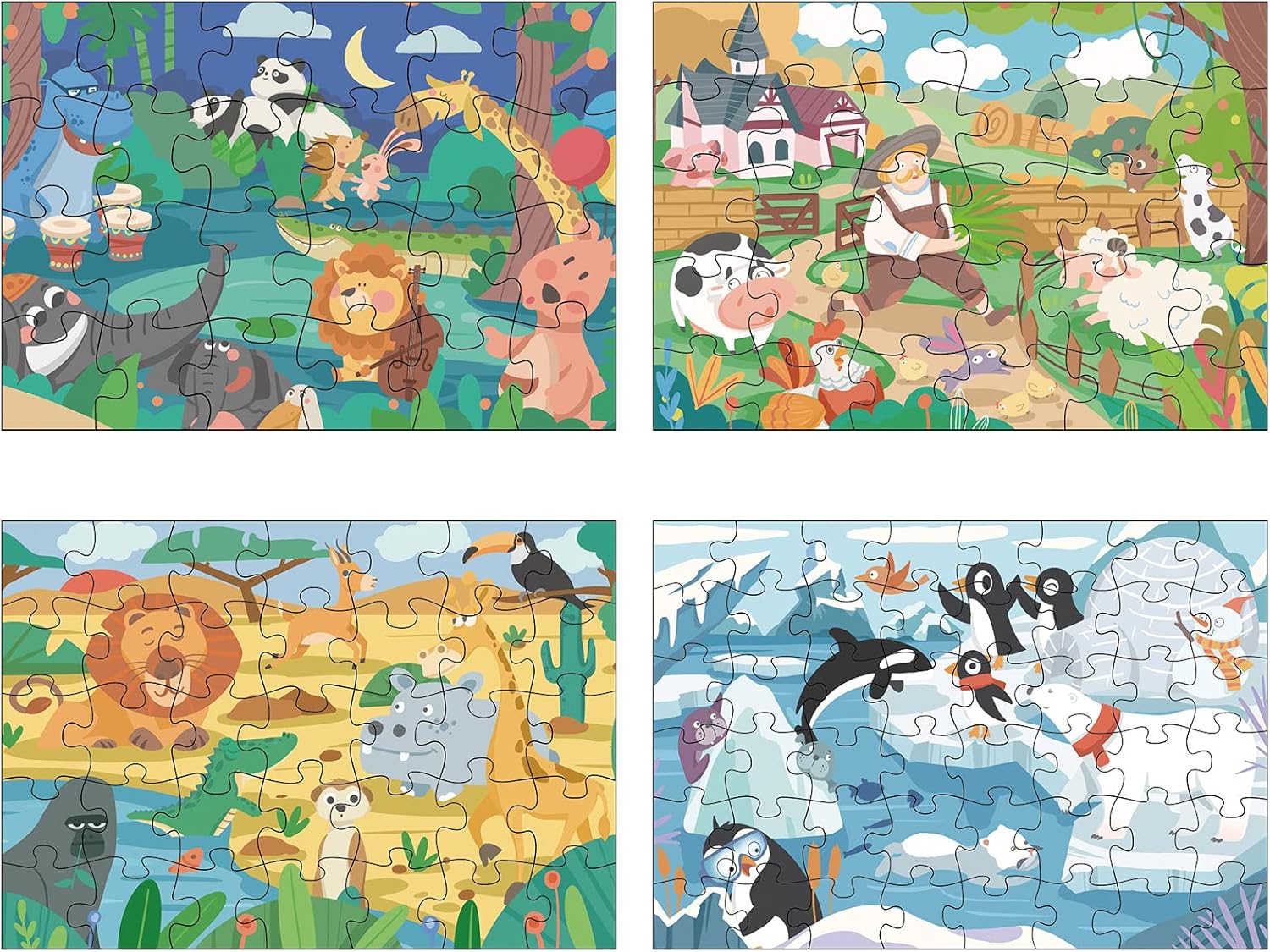 ロボットプラザ Robot 毎週更新 Plaza ジグソーパズル 4種セット 24 48ピース 子供向け 誕生日 2 5歳以上 パズル ギフト クリスマス プレゼント