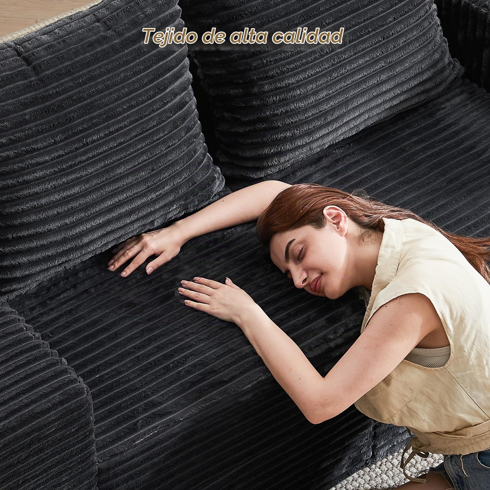 Vamcheer Sofá Cama Modular 2 Plazas con 2 Almohadas 180cm, Gris | Sofá cama de espuma, tapizado de franela suave, sin montaje, certificado OEKO-TEX, apto para salón, dormitorio y oficina