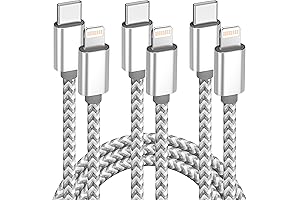 USB C to Lightning Cable 3Pack 6FT: Fast Charging for Your Apple Devices