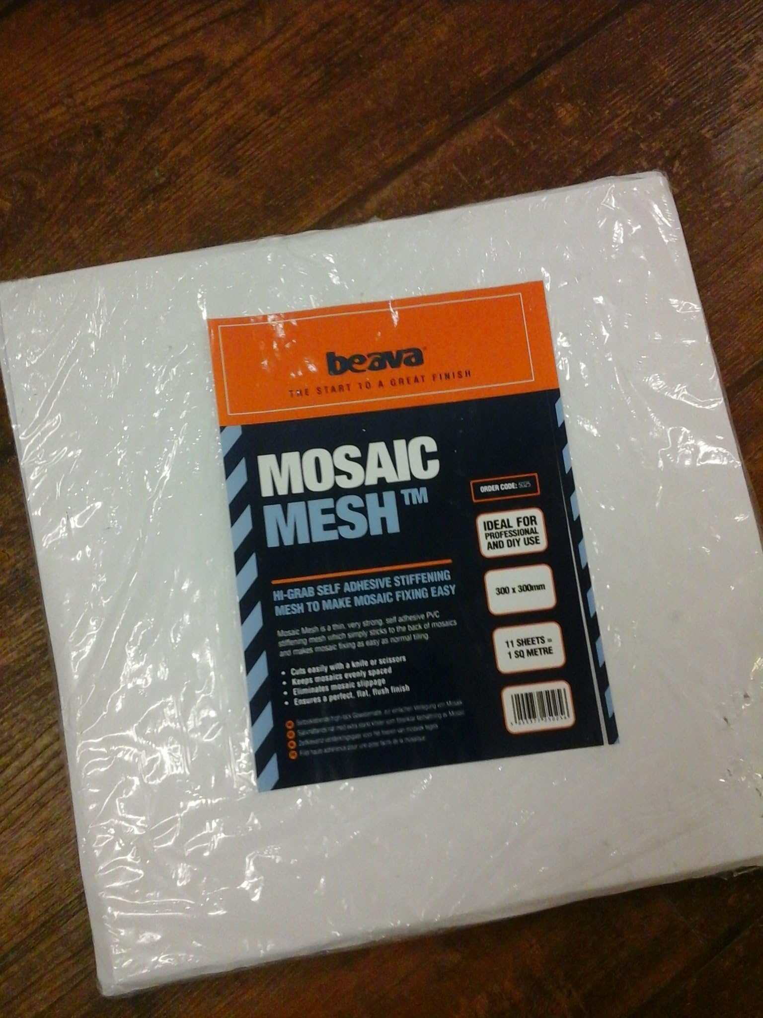 Mosaic Mesh Self Adhesive for Easier Fixing of Mosaics x 11