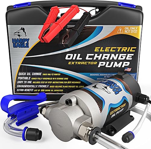Harpy Eagle Bomba extractora de cambio de aceite eléctrica 1224 V 100 W, extractor de líquido de hange de aceite, bomba de transferencia de succión