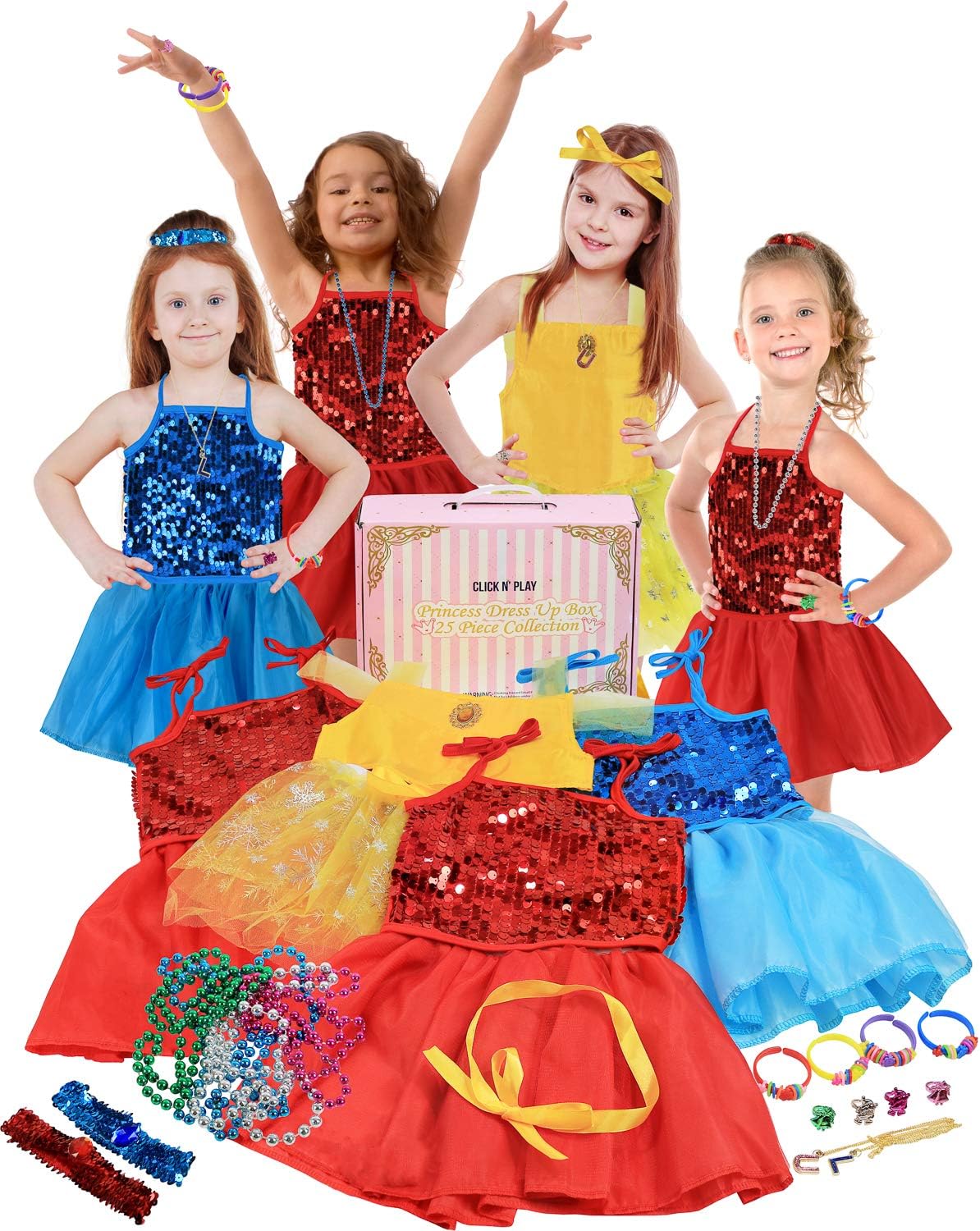 Click N' Play Princess DressUp Clothes for Little Girls