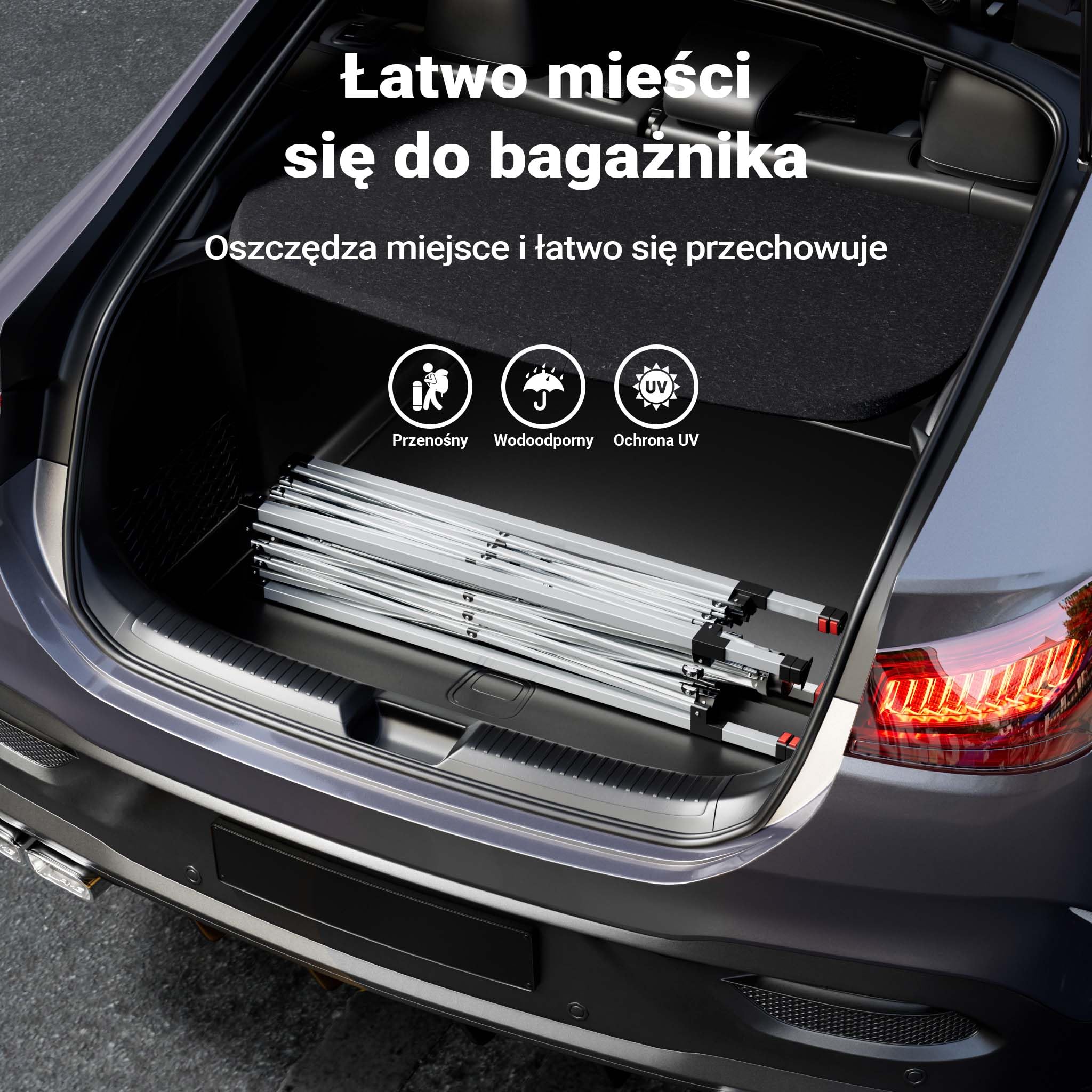 Wiltec Pawilon namiot imprezowy z zamknięciem centralnym do ogrodu wodoodporny niebieski 2,5 x 2,5 x 2,7 m
