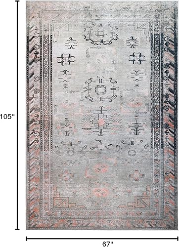Miniatura 120 de Superior Alfombra de área para interiores para sala de estar, dormitorio, cocina/comedor, oficina, única, alfombras con respaldo de algodón, Athena