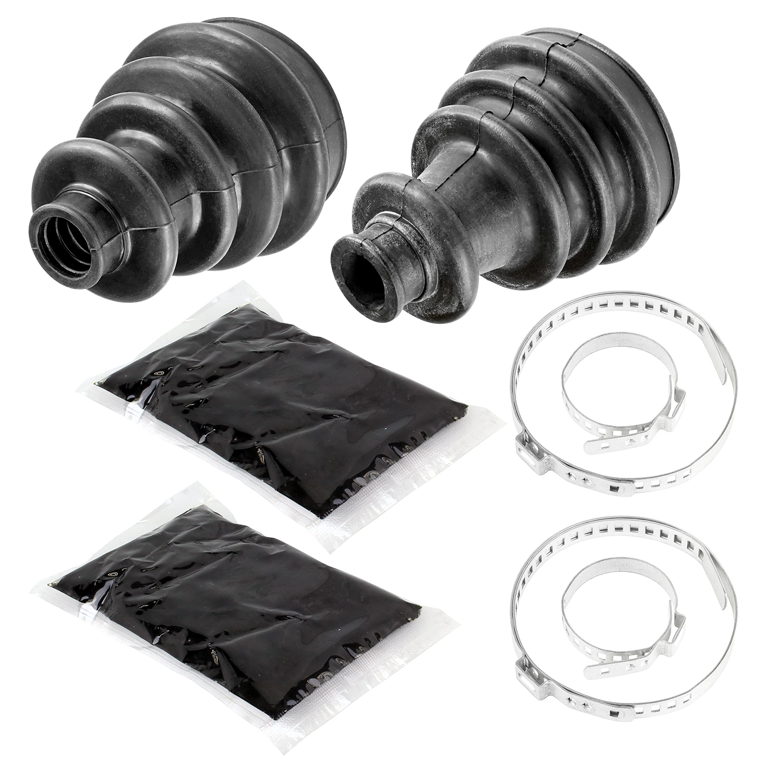 Caltric Front Axle Inner and Outer CV Boot Kit Compatible with Polaris Ranger 500 2x4 4x4 2006 2007