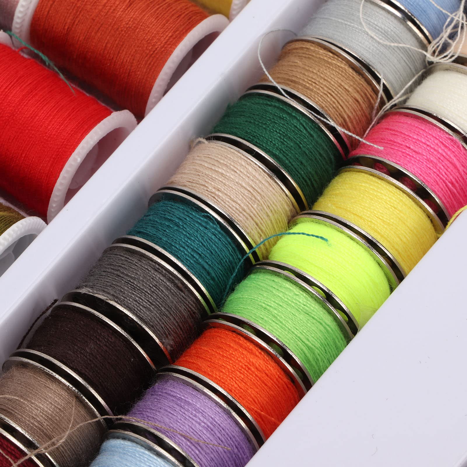 Kit De Couture Portable Pour Enfants Avec Aiguilles Et Fils Multicolores - Trousse Broderie Débutant, Activités Manuelles - 10