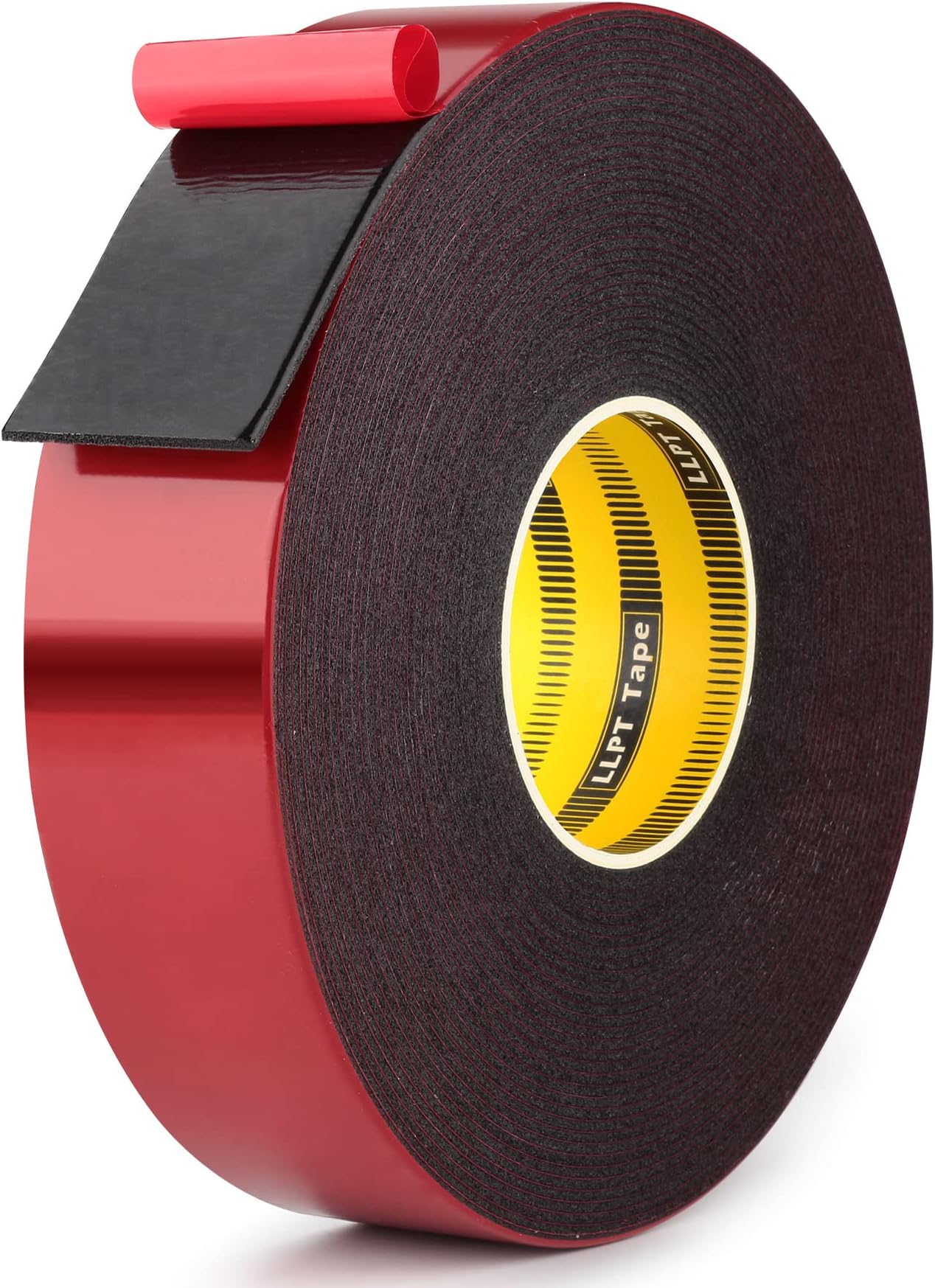 LLPT Double Sided Foam Tape 1 Inches x 50 Ft Durable Adhesive Weatherproof for Fill Gaps Attach Bond and Mount Uneven Or Textured Surfaces (T004A)