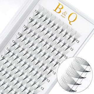 Pre Made Fan Eyelash Extensions 10D-0.07D-9-15MIX Pointy Base Premade Fans Eyelash Extension B&Q LASH Pre Made Russian Lashes 0.07 C D Curl Premade Russian Volume Lashes (10D-0.07D,9-15MIX)