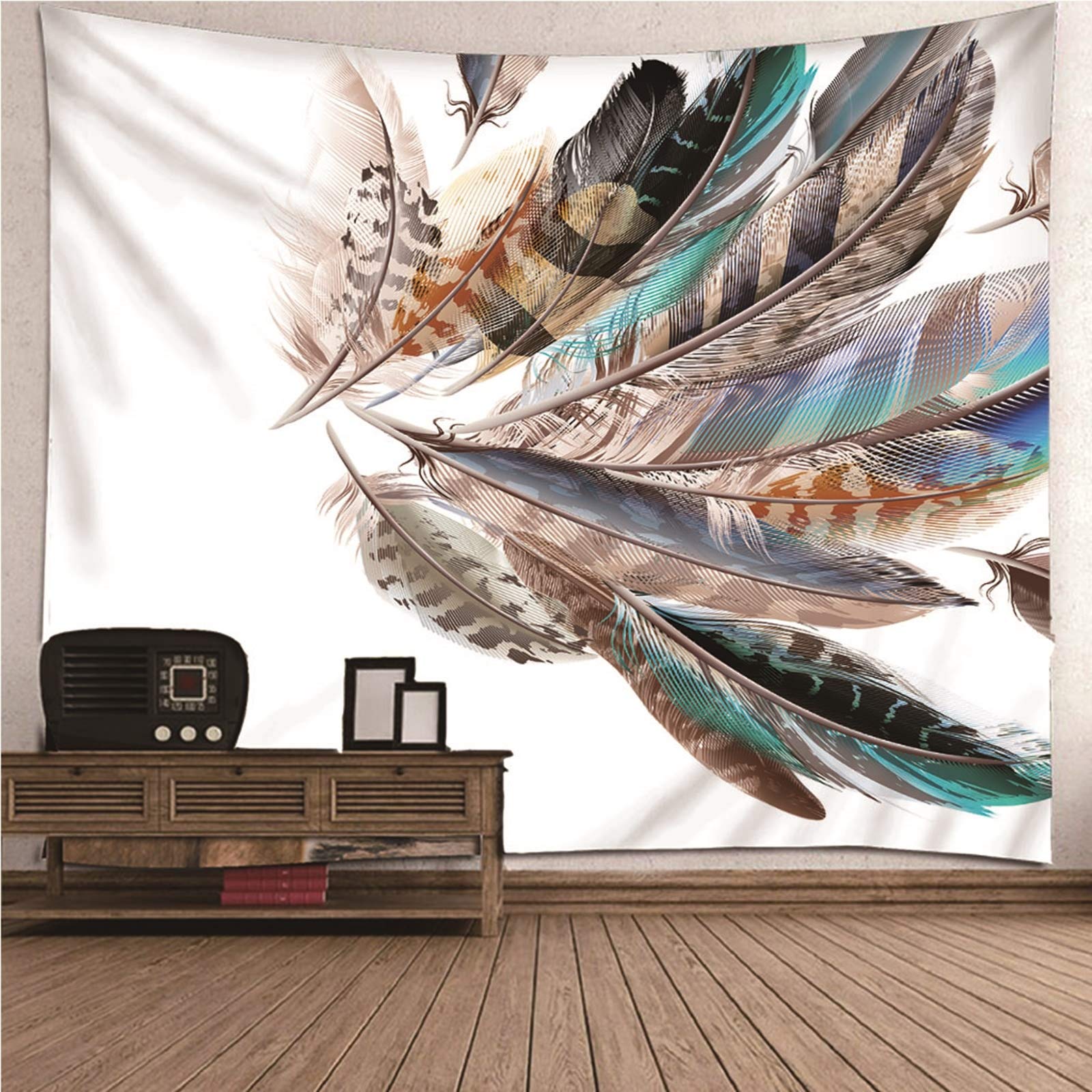 Aeici Tapices Om, Tapiz Sofa Plumas Tapices De Pared Pareo/Toalla De Playa Grande, Sofá(300X260Cm)