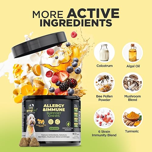 Vista 20 de Googipet Suplemento prémium para cadera y articulaciones para perros, masticables suaves de glucosamina con mejillones de labios verdes para perros