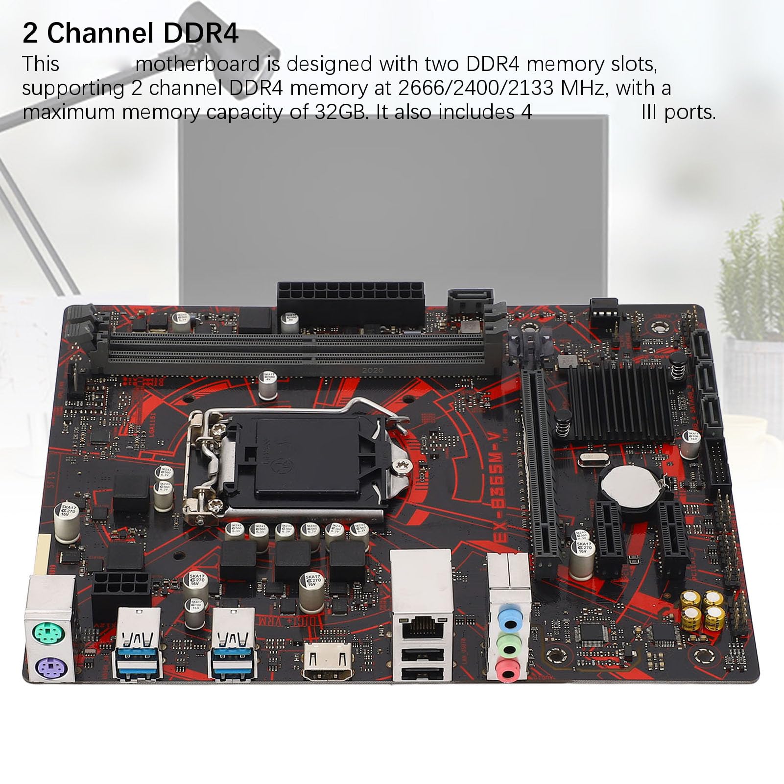 Amazon | EX-B365M-Vマザーボード、第9世代CORE＆CELERON CPUSのLGA