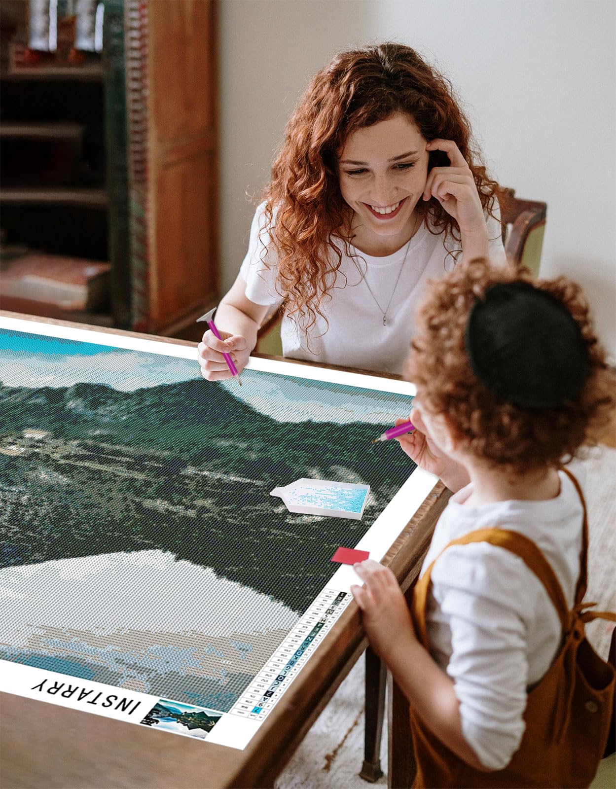 Instarry 5D Diamond Painting Full Paesaggio Artigianato Decorazione per Casa e Pareti 120x60 cm