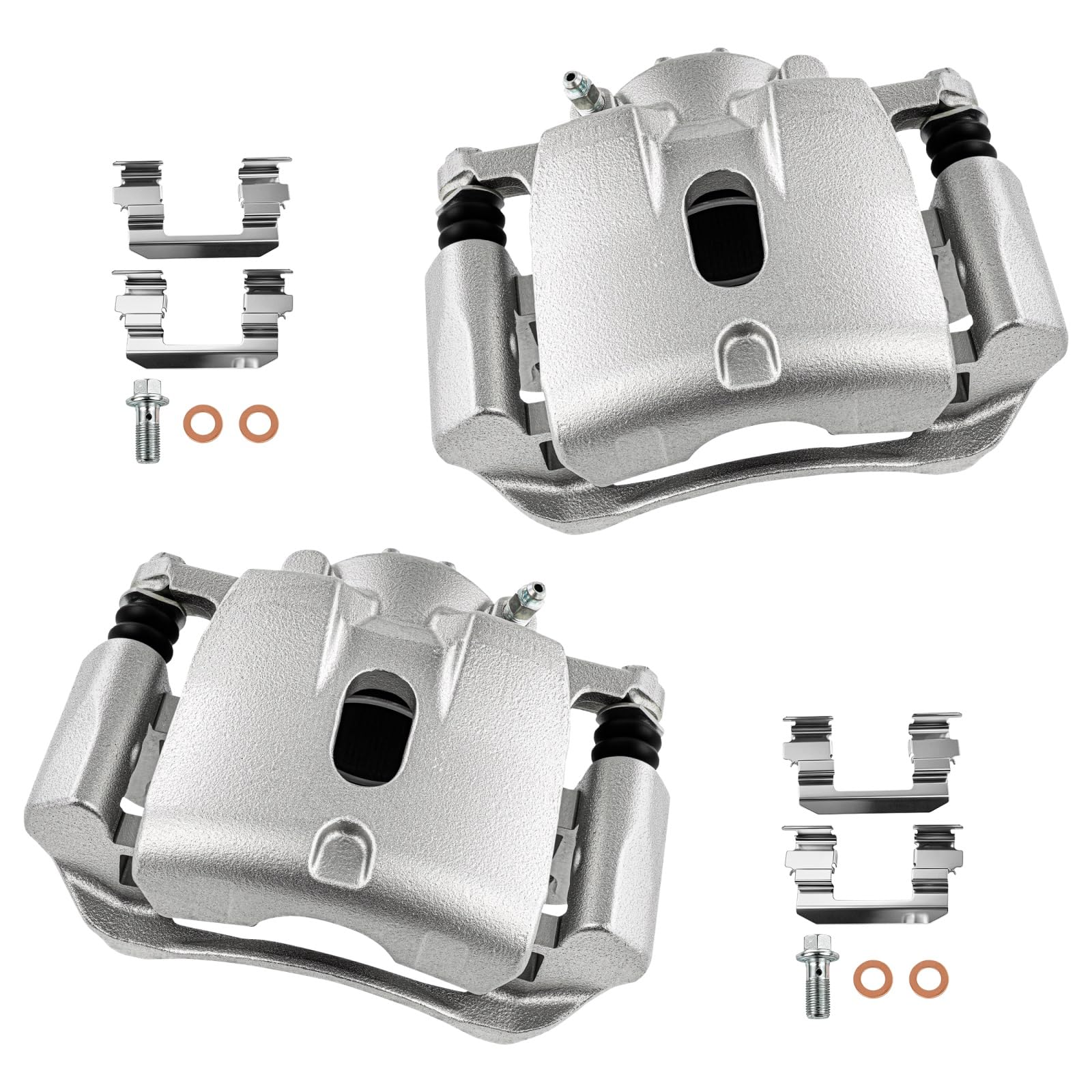 cciyu Front Left &amp; Right Disc Brake Calipers with Bracket 19B2670 19B2671
