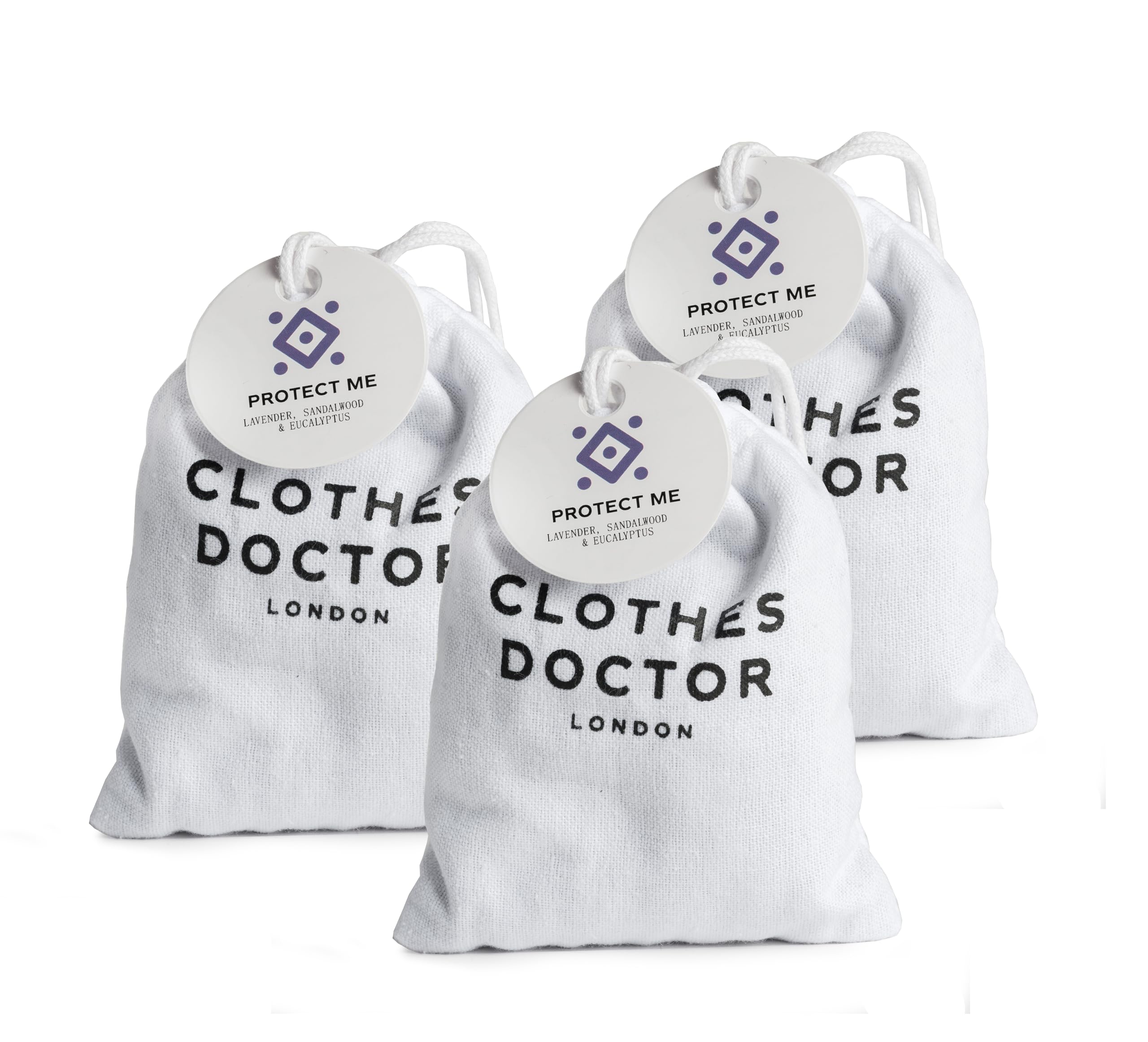 Clothes Doctor Lavender Eucalyptus Patchouli Sandalwood Lemongras Natural Moth Repellent Scent Bags | Fill Your Wardrobe With Fragrance | Clothes Storage | Chemical Free | Hated By Moths - Lasts For 3 Months