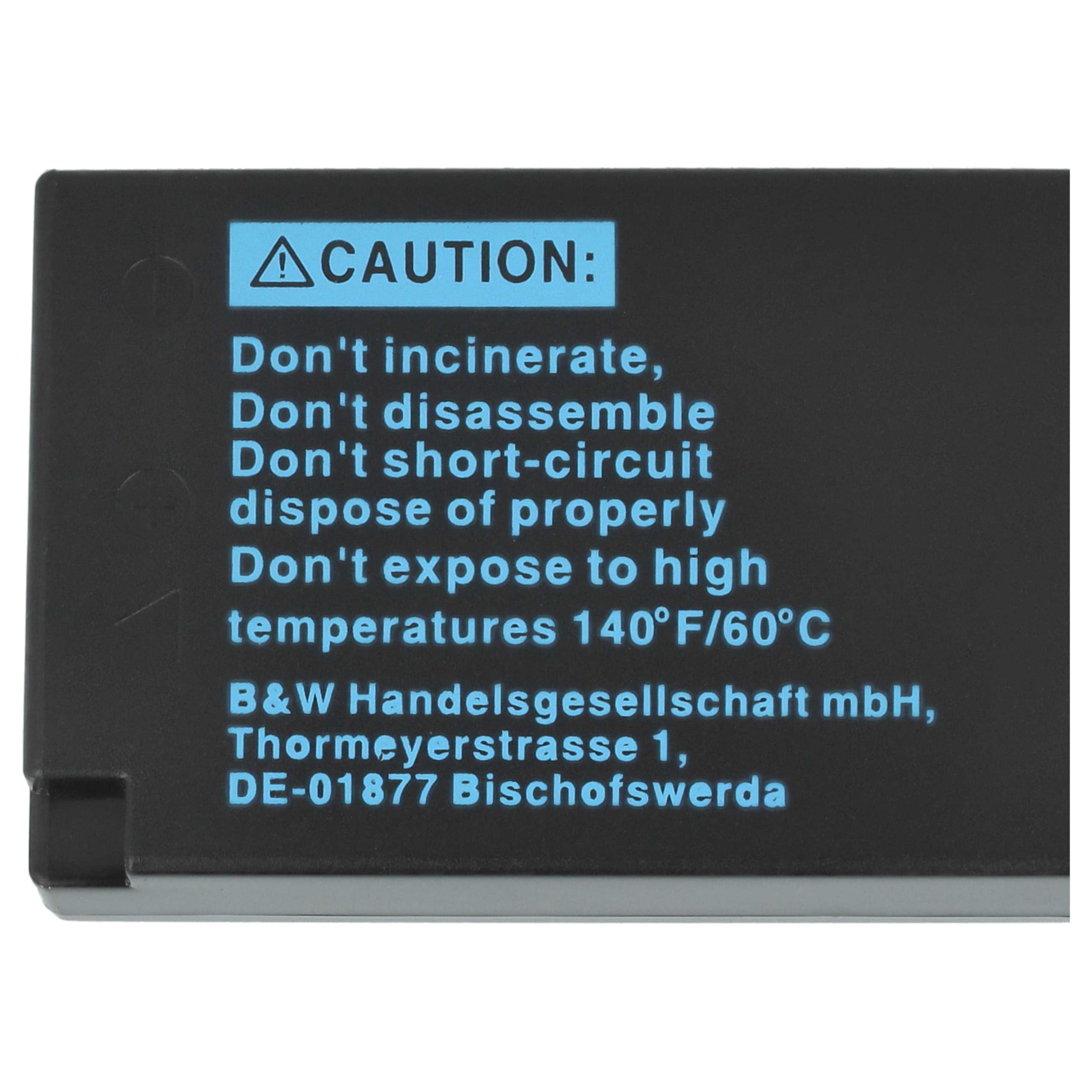 vhbw 3x batteria compatibile con Canon EOS Kiss X8i, 8000D, 800D, 250D, 77D | per Kiss X10, 750D, 850D, 200D, 760D fotocamera (750mAh, 7,2V, Li-Ion)