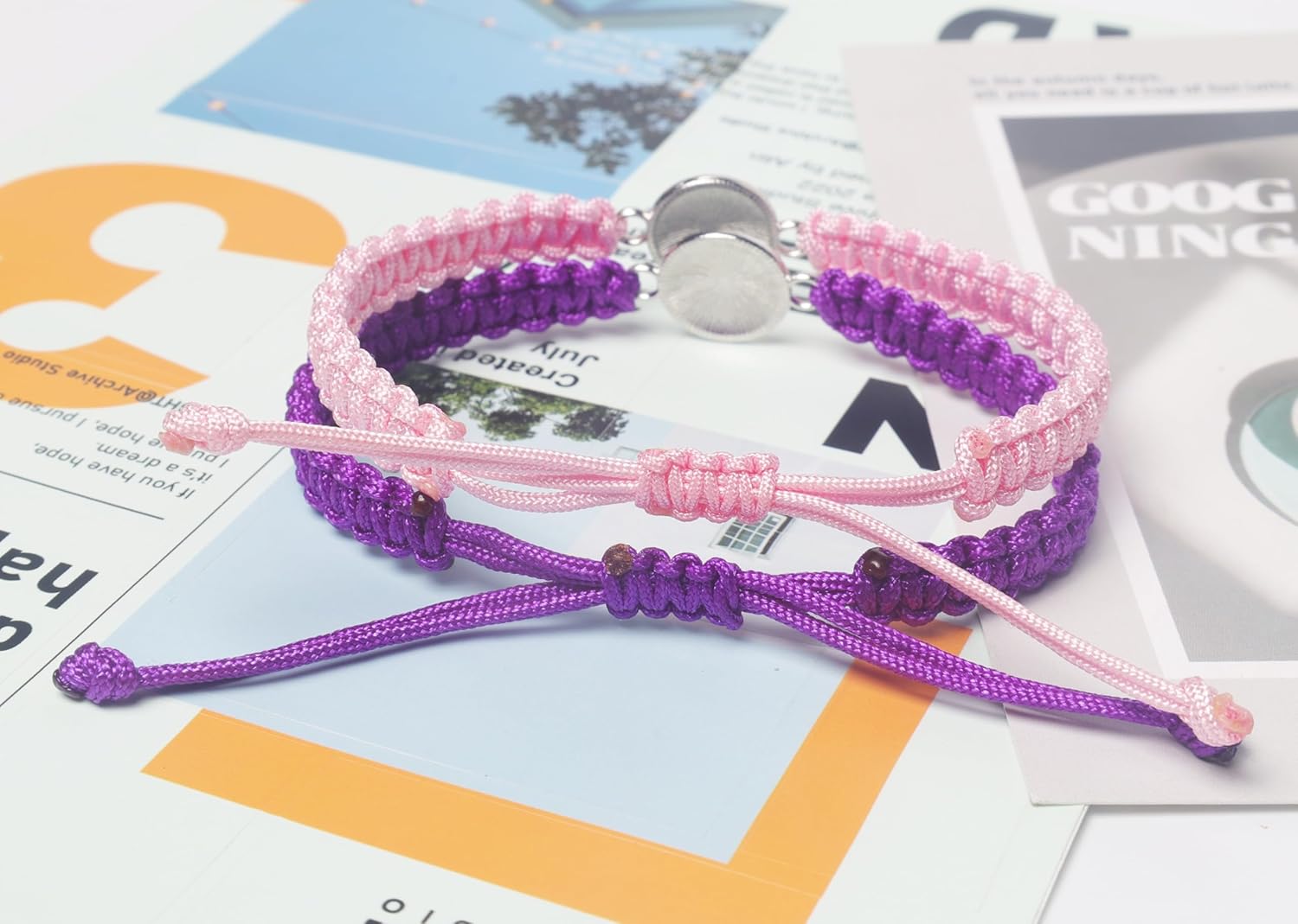 Soccer Bracelet - Adjustable Woven Jewelry with Alloy Soccer Charm, Perfect Sports Accessories and Friendship Gifts for Team Players - Image 5