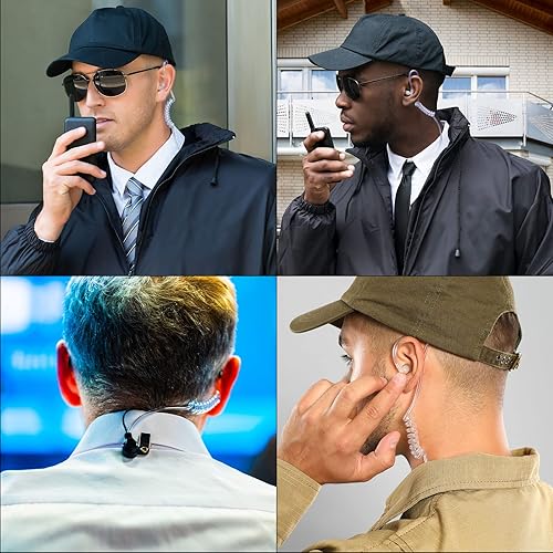 Miniatura 6 de MECCANIXITY Auricular Agent Secret - Auricular de repuesto para auriculares de audio de radio de 2 vías, paquete de 2