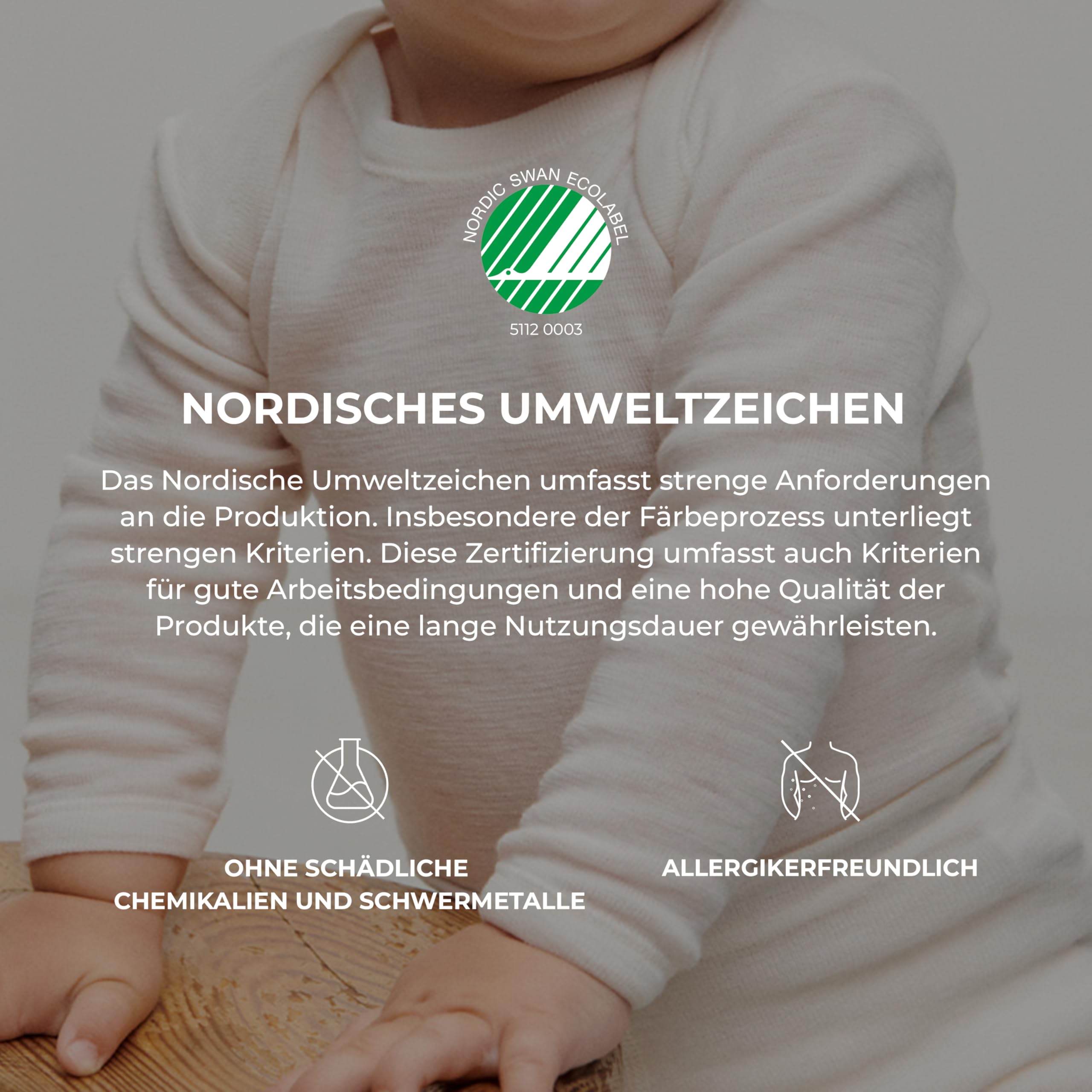 Dilling Baby Body in breitem Ripp aus 100% BIO-Merinowolle