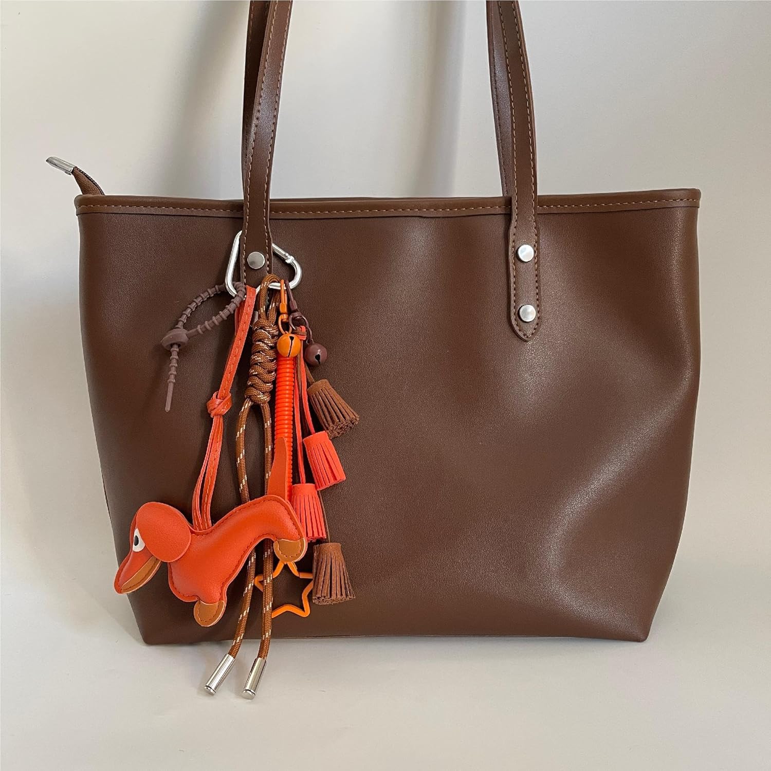 QTMY Cute Puppy Tassel Rope Braided Keychain Bag Charms for Handbag Purse Backpack Accessories for Bogg Bag,930 - Image 7