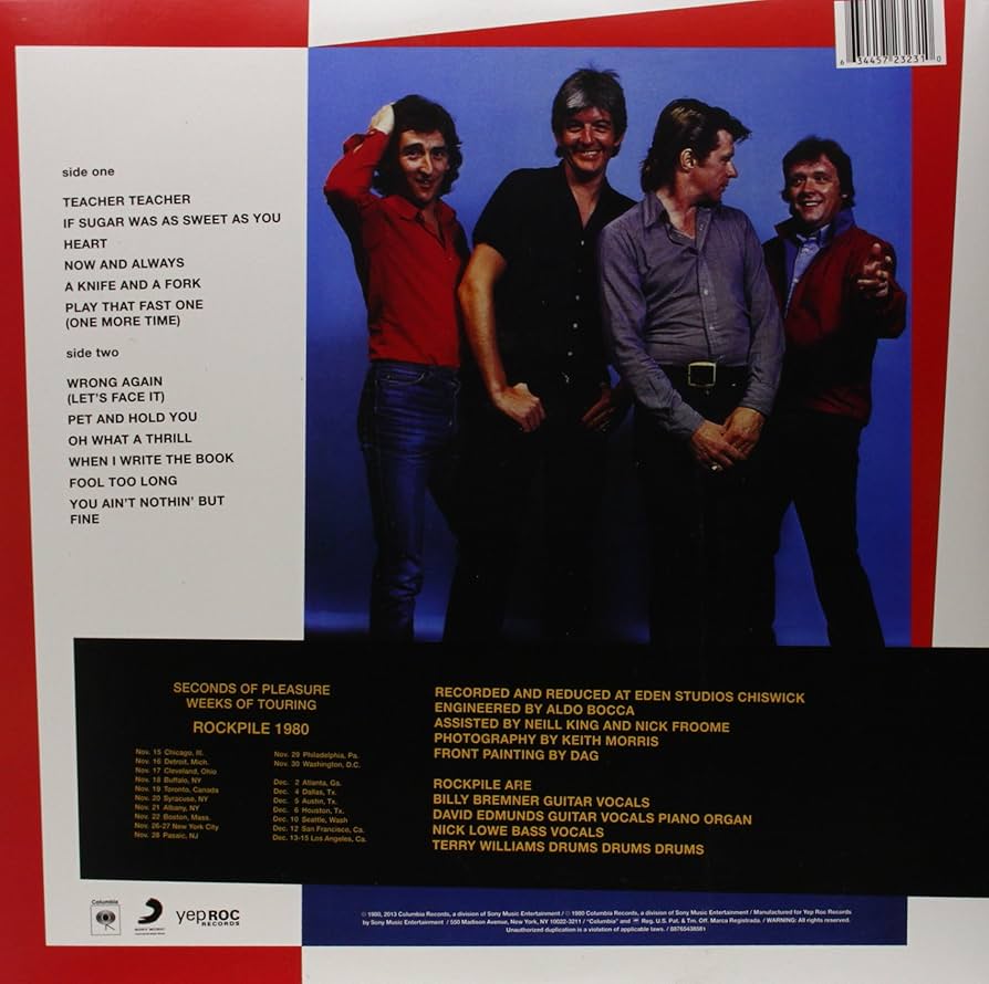 Seconds Of Pleasure: Rockpile, Rockpile: Amazon.it: CD e Vinili}