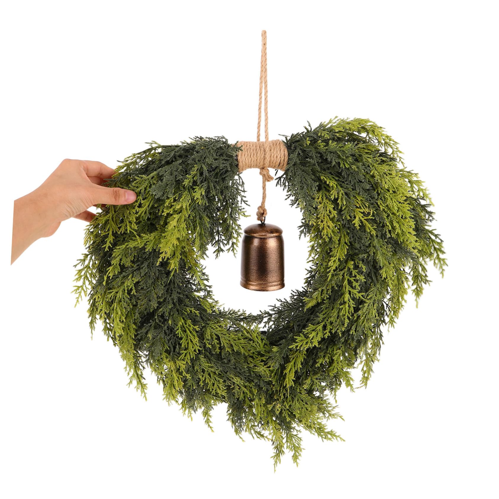 Toyvian Guirnalda de Puerta de Navidad Guirnalda de Cascabel Decoración Navideña para Puerta de Entrada Chimenea Decoraciones