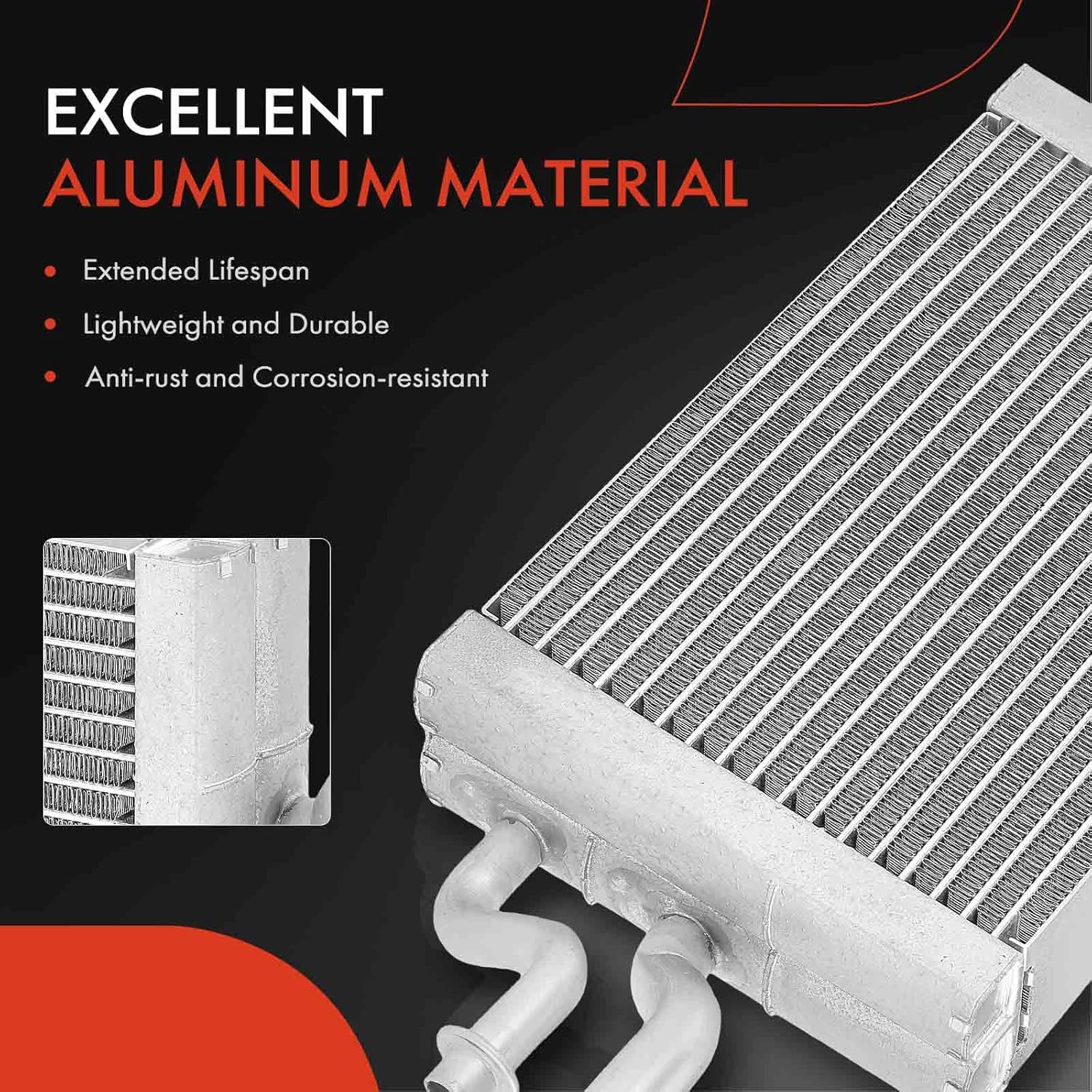 A-Premium Rear AC Evaporator Core Compatible with Chevrolet Tahoe/Traverse & GMC Acadia Limited/Acadia/Yukon/Yukon/Acadia & Buick Enclave & Cadillac Escalade EXT/Escalade/XT6 & Saturn Outlook