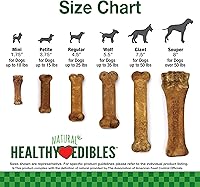 Vista 8 de Nylabone Healthy Edibles Masticables Naturales para Perros - Golosinas masticables de larga duración para perros, sabor a carne asada y pollo