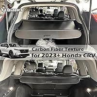 Vista 8 de Cubierta de carga para accesorios Honda CRV 2023-2025 2026, (textura de fibra de carbono) para Honda CRV 2023-2026 Accesorios (incluye híbrido)