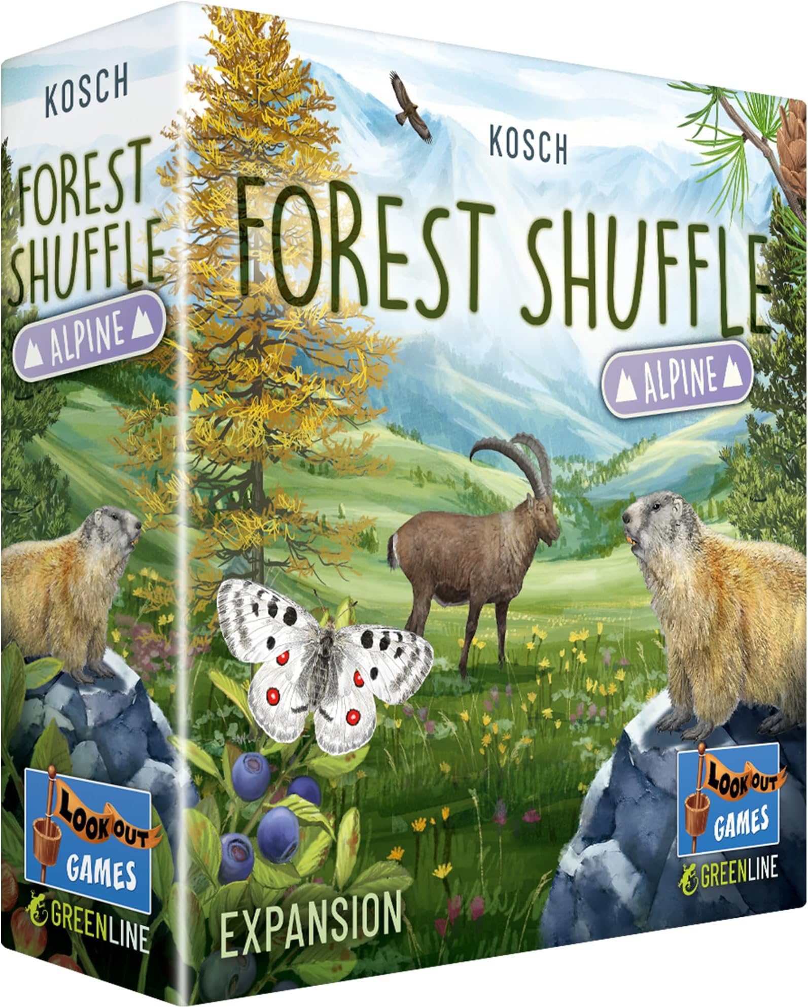 Lookout Forest Shuffle - Alpine Expansion: 36 New Cards for 2-5 Players, Ages 3+