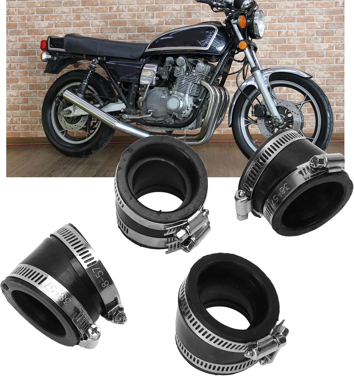 Osłony Kolektora Dolotowego Kolektora Dolotowego Gaźnika z Zaciskami GL1096CB117CE Zamiennik dla GS750E 1980-1982