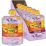 Plum Organics Stage 3 Organic Baby Food - Carrot, Sweet Potato, Corn, Pea, and Chicken - 4 oz Pouch (Pack of 6) - Organic Baby Food Pouch