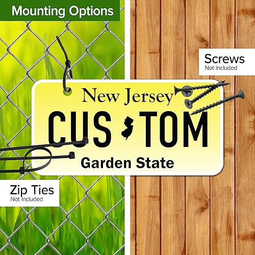 Miniatura 6 de Mini Placas de Matrícula, Placas de Matrícula Personalizadas, Personalizadas para Automóvil, Bicicletas, Cuatrimoto, Automóvil de Niños, Carrito de