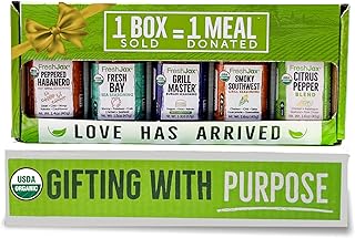 Grill Seasoning Set with Gift Box | 5 Organic Clean Eating Spice Blends for Healthy Grilling, Meal Prep, Balanced Cooking | No Artificial Ingredients for Steak, Chicken, Seafood | Made in USA