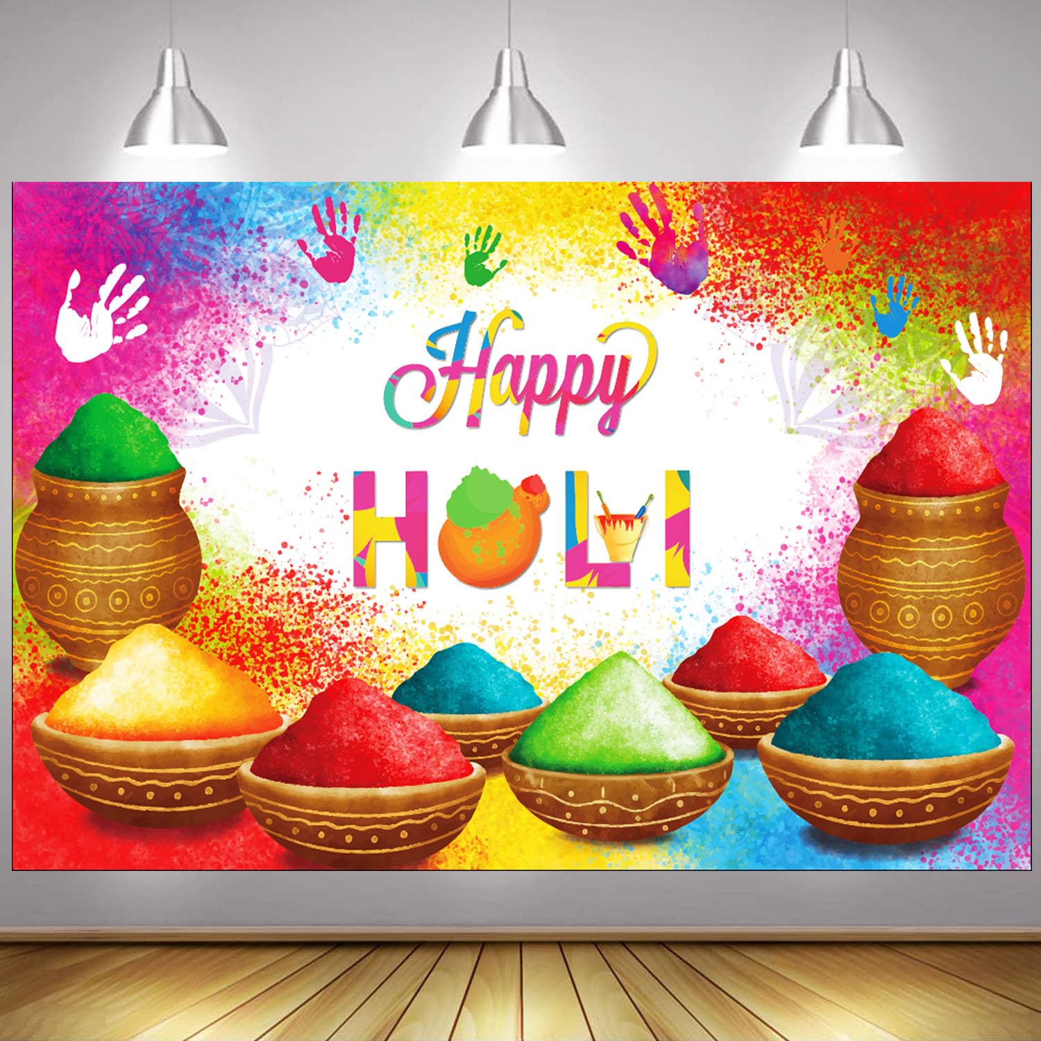 LOONELO Holi Backdrop
