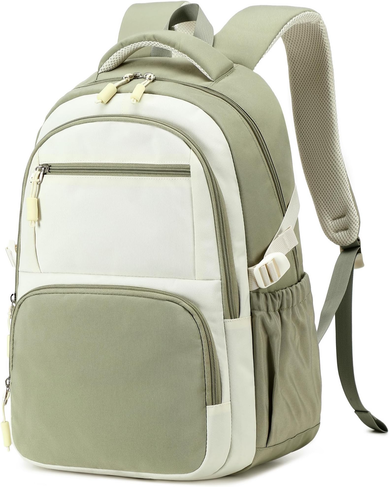 Backpacks for School Girls Backpack Kids Bookbag Cute Backpack 8-12 School Supplies (Grass Green Splicing)