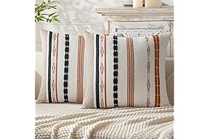 MIULEE Boho Fall Pillow Covers: Autumn Accent for Your Home