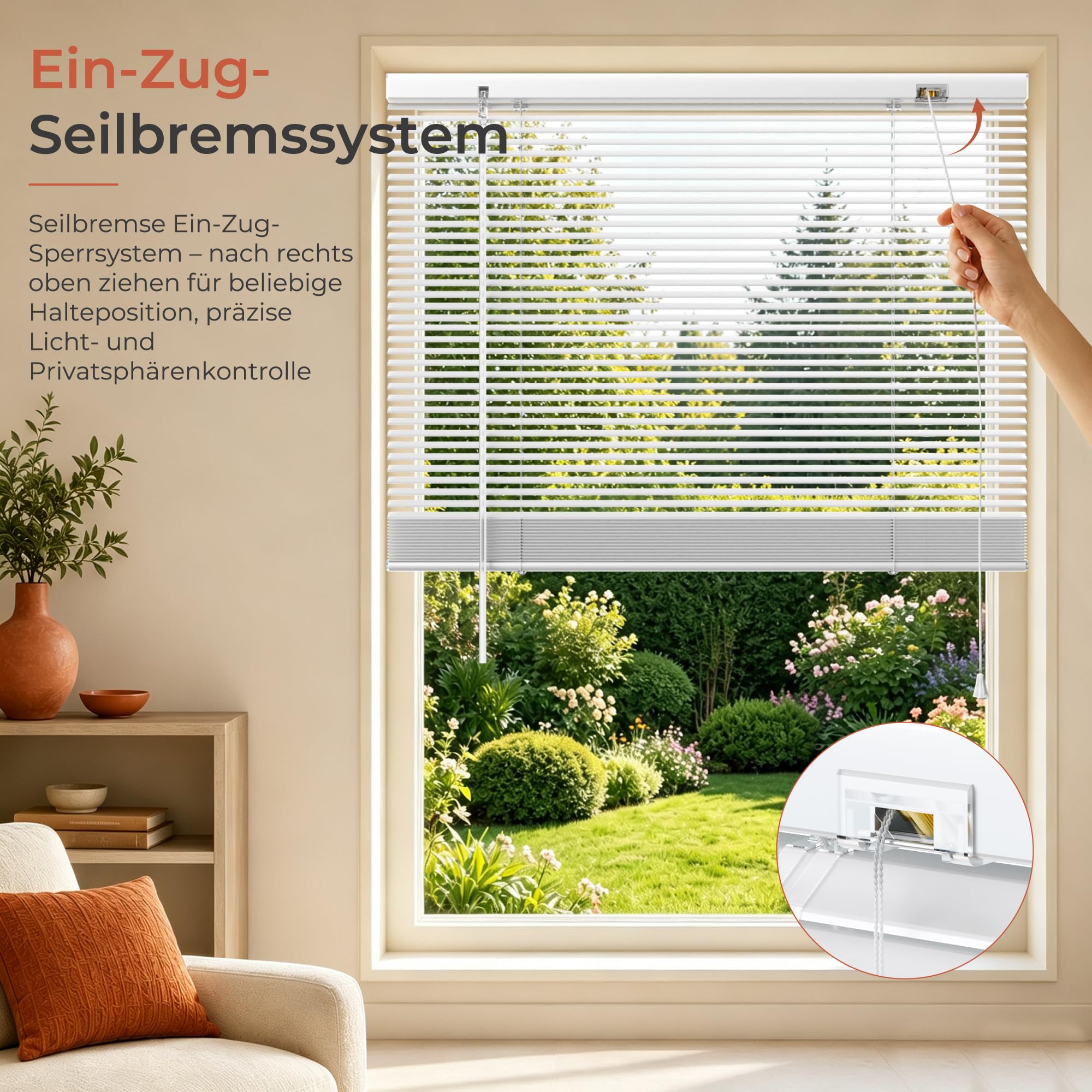 HOMEDEMO Alu Jalousien Fenster ohne Bohren L-Lamellen, 150x175cm, weiß | Aluminium Jalousien für Fenster Innen,Lichtschutz Blendschutz Sonnenschutz, Klemmfix Halterung, Fenster Jalousien Innen