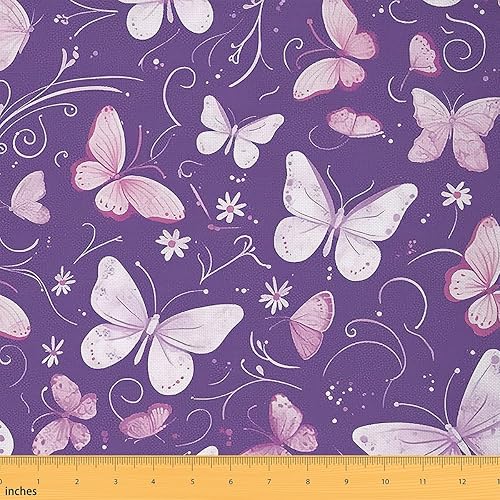 Miniatura 27 de Feelyou Tela de Flores Groovy por Yarda 5 Yardas Niños Tela de Tapicería Floral Retro para Sillas para Niños Niñas Adolescentes Flores Hippie 70S