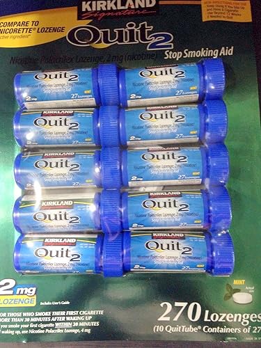 Kirkland Signature Quit2 2 mg pastillas de menta 270 unidades