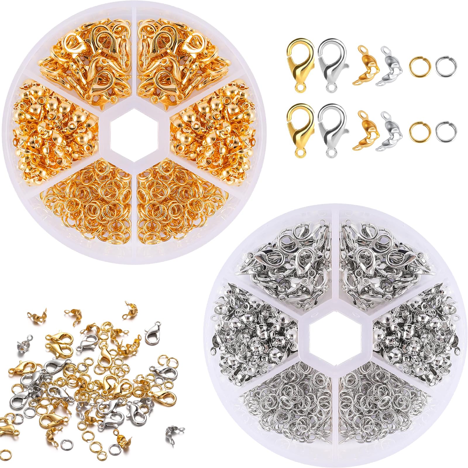 MAHAVIMOKSA 50 Set Di Chiusure A T E Anello Toggle 16mm - Bronzo Antico, Per Bigiotteria Fai Da Te - 4
